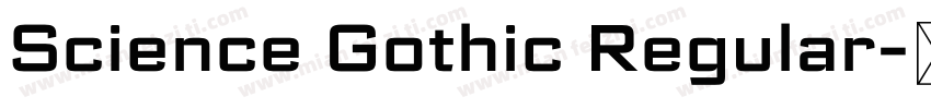 Science Gothic Regular字体转换